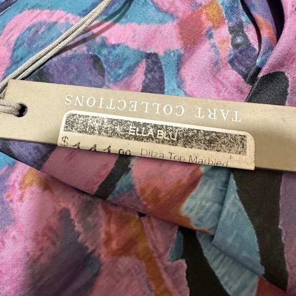 Tart Collections‎ Womens Size L Marbled Painting Ditza Top Blouse NWT - Picture 9 of 9